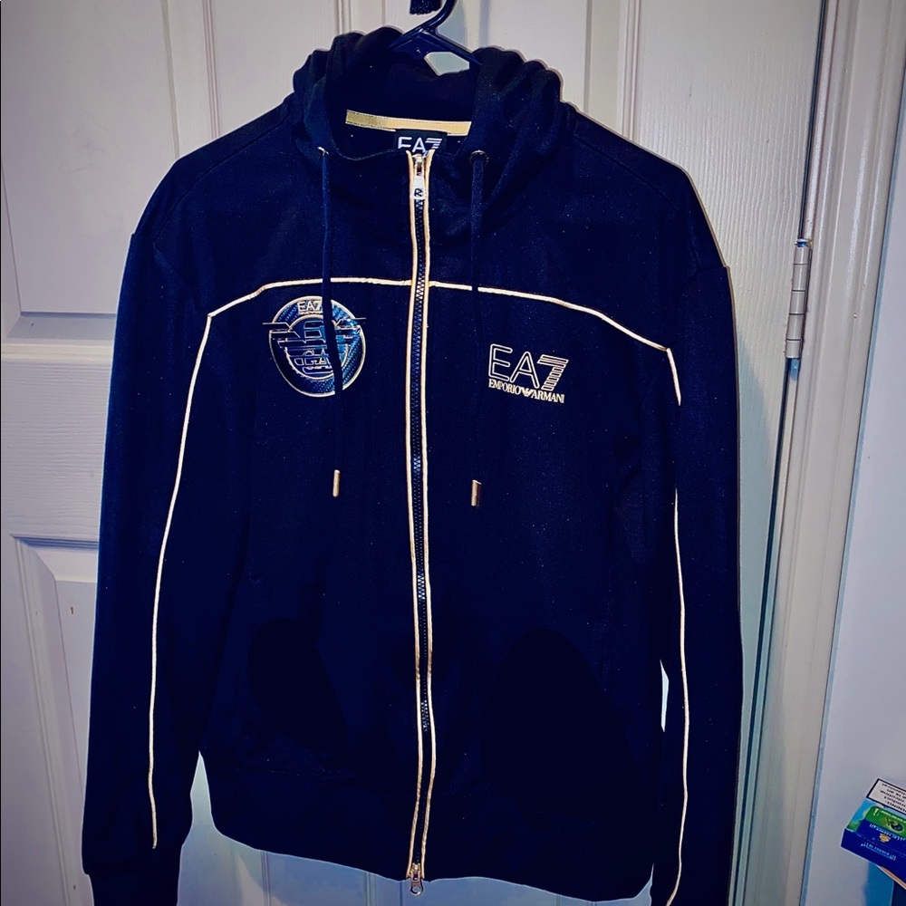 EA7 EMPORIO ARMANI HOODED SWEATSHIRT